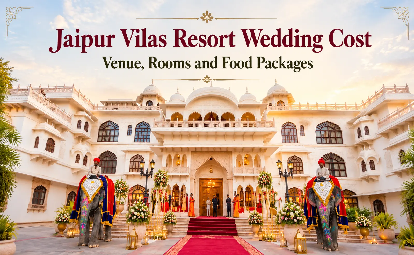 Jaipur Vilas Resort Wedding Cost: Venue, Rooms and Food Packages